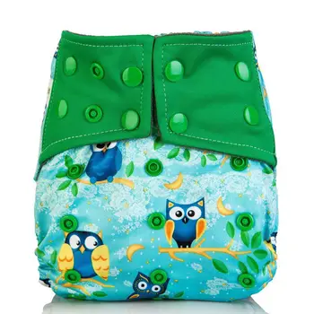 

New Arrival Baby Cloth Diaper Cover Waterproof Cartoon Fox Baby Washable Diapers Pocket Reusable Cloth Nappies