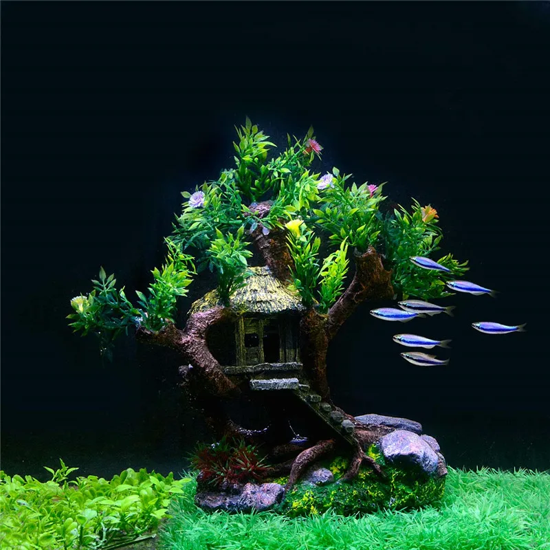New Aquarium Plants Decoration Fish Tank Old Tree Trunk Decorative New Aquarium Plants Decoration Fish Tank Old Tree Trunk Decorative Ornaments For Decor Plastic In Decorations From Home