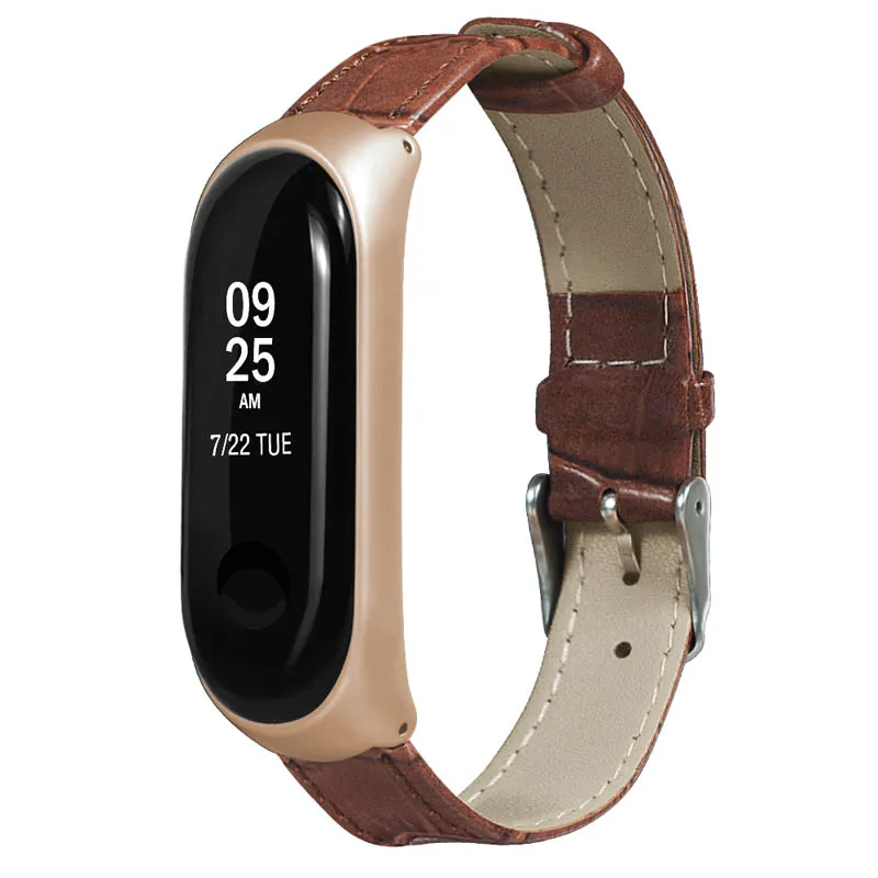 Новый кожаный браслет для часов спортивный наручный сменный ремешок Xiaomi Band 3 |
