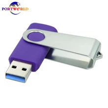 Free Rotation 64GB Memory Stick USB3.0 Flash Drive Fast Speed Pen Drive Gift Purple