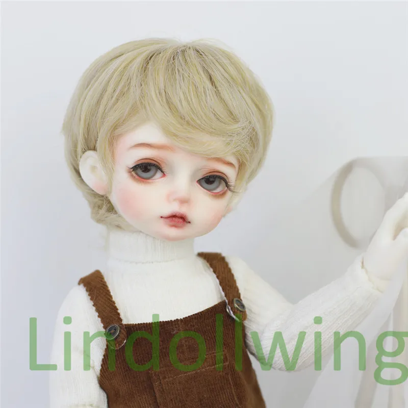 

1/6 BJD Wig Dal DD SD Dollfie Doll Wig 6-7 inch Wig Short Blonde