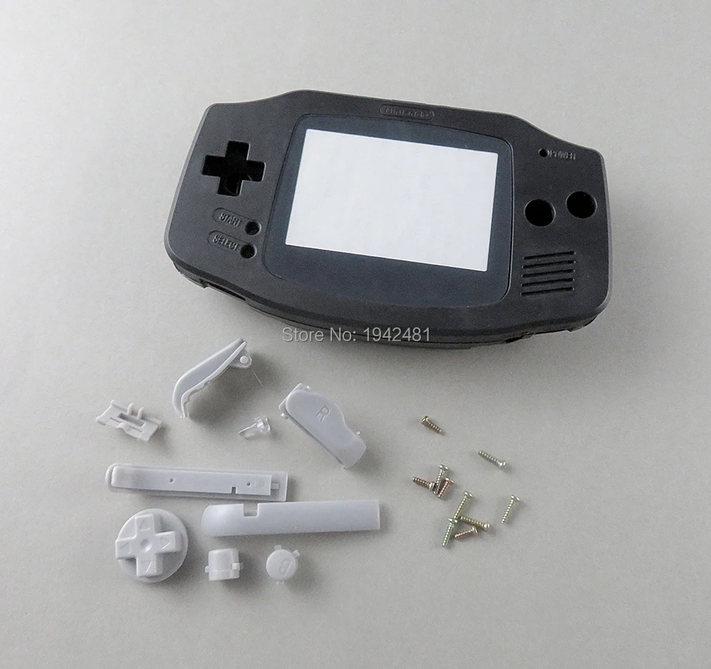 Полный корпус Оболочка Чехол для GBA проводящая резиновая прокладка клей и замена