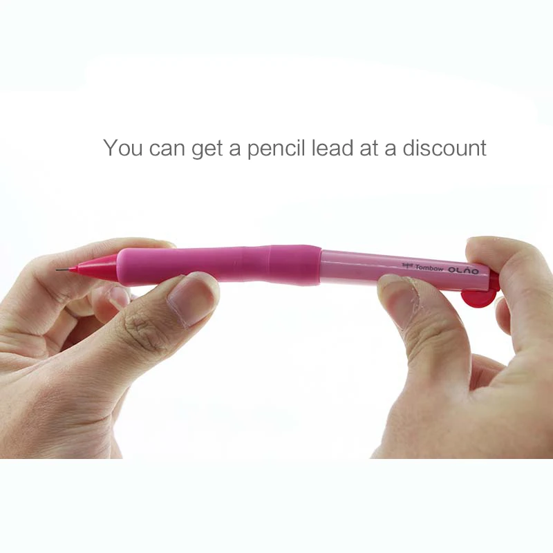 1 шт. 0,5 мм TOMBOW моно простой студенческий механический карандаш цветной комбинированный автоматический резиновый сгибаемый подвижный карандаш