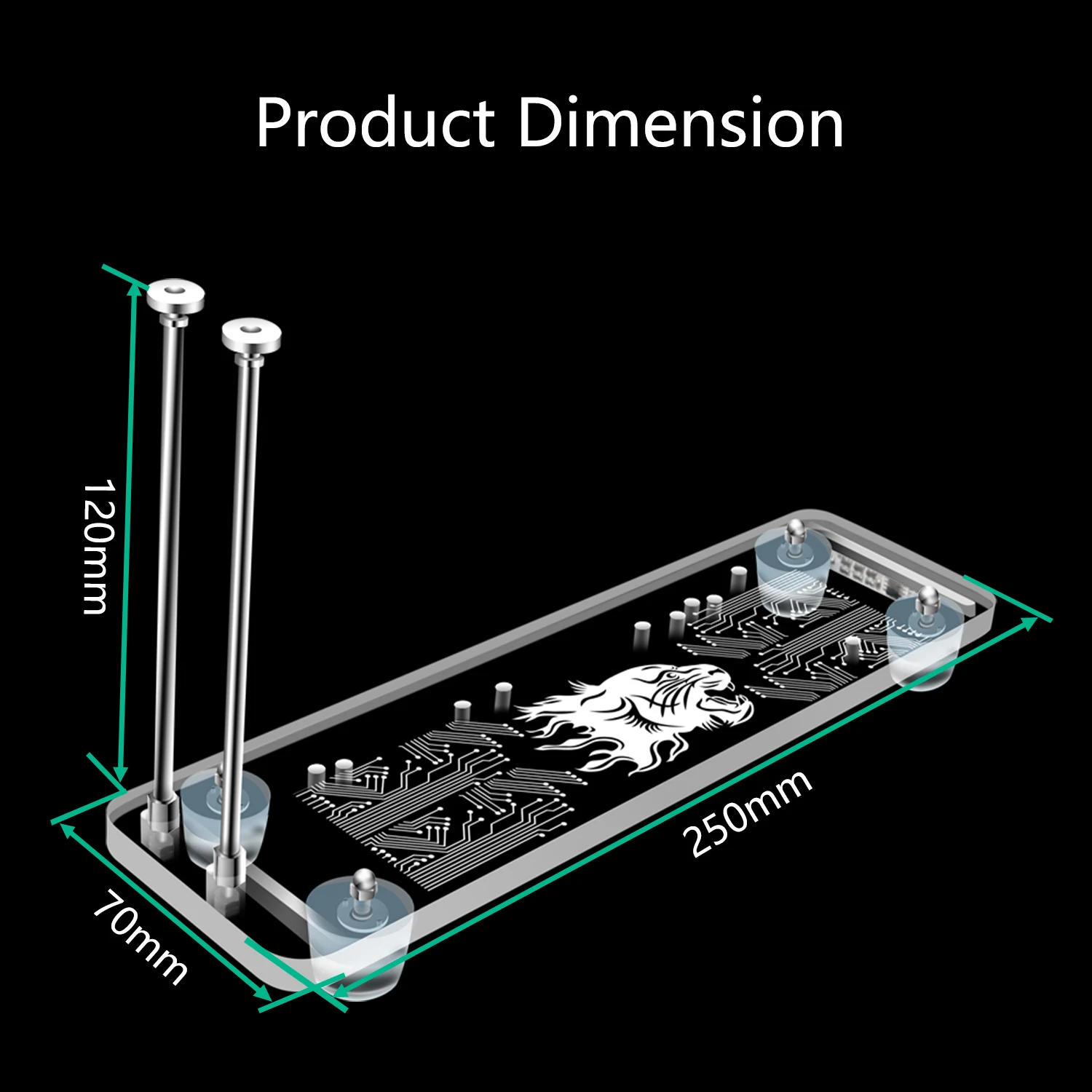 Новая модель PCI-E 3,0 16X видеокарта вертикальная подставка/основание с RGB светодиодный светильник и PCI-E удлинитель DIY ATX чехол