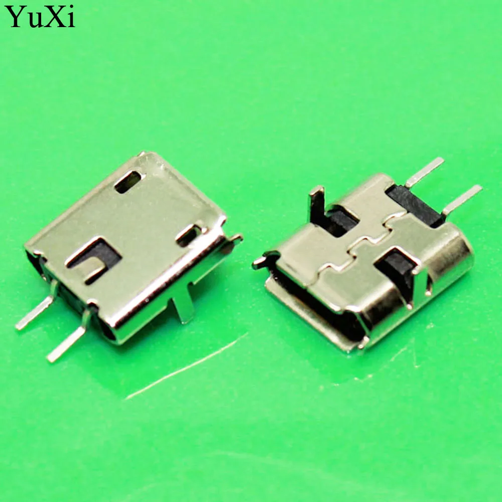 Юйси 10 шт. Micro USB 2pin B Тип гнездовой разъем для мобильного телефона 2 контактный