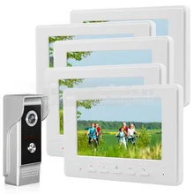 DIYSECUR 7inch Video Intercom Video Door Phone 700TV Line IR Night Vision Outdoor Camera for Home