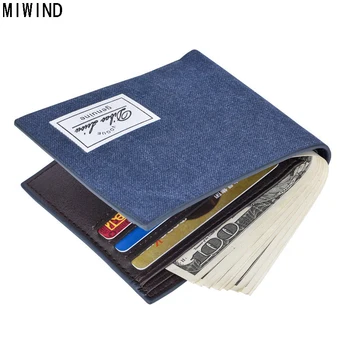 

Casual Men Wallets Canvas Vintage Male Wallet Money Bag Men Coin Purse With Zipper Pocket High Quality Purses Card Holder T1175