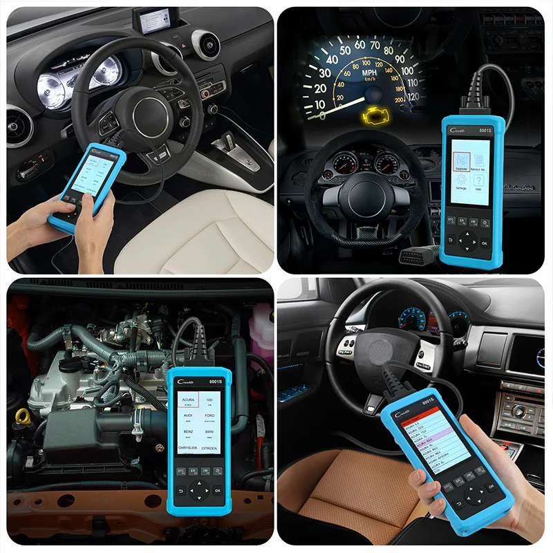 Диагностический сканер launch Creader 8001 S OBD2 диагностический инструмент четыре