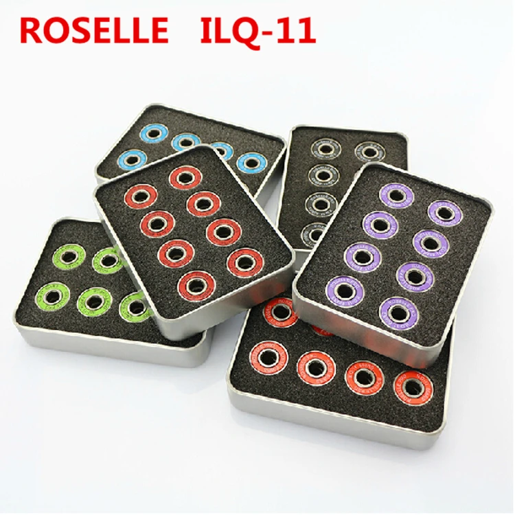 

16 Pcs Original ROSELLE ILQ-11 Skating Bearing Inline Roller Skates Bearings For Skate Shoes Patins Scooter Skateboard 608 608z