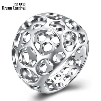 DreamCarnival 1989 New Fashionable Party Hollow Day Wear Brush Rhodium color Brass Rings for Women Femme Anillos Mujer WA11428R
DreamCarnival 1989 New Fashionable Party Hollow Day Wear Brush Rhodium color Brass Rings for Women Femme Anillos Mujer WA11428R