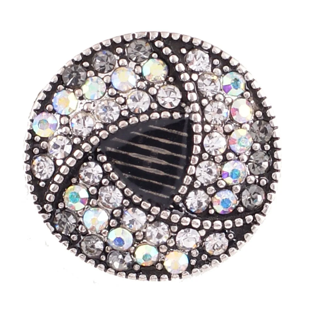 2018 New Arrival Partnerbeads Metal Snap Jewelry 3 Color Round Crystal