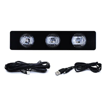 

Car Atmospheres Lamp LED Interior Foot Light Ambient USB Decoration Sound Control M8617