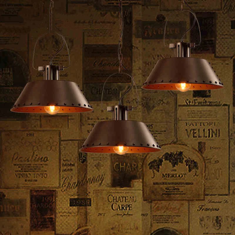 Retro Loft Apartment Dining Living Pendant Light Vintage Creative Pot