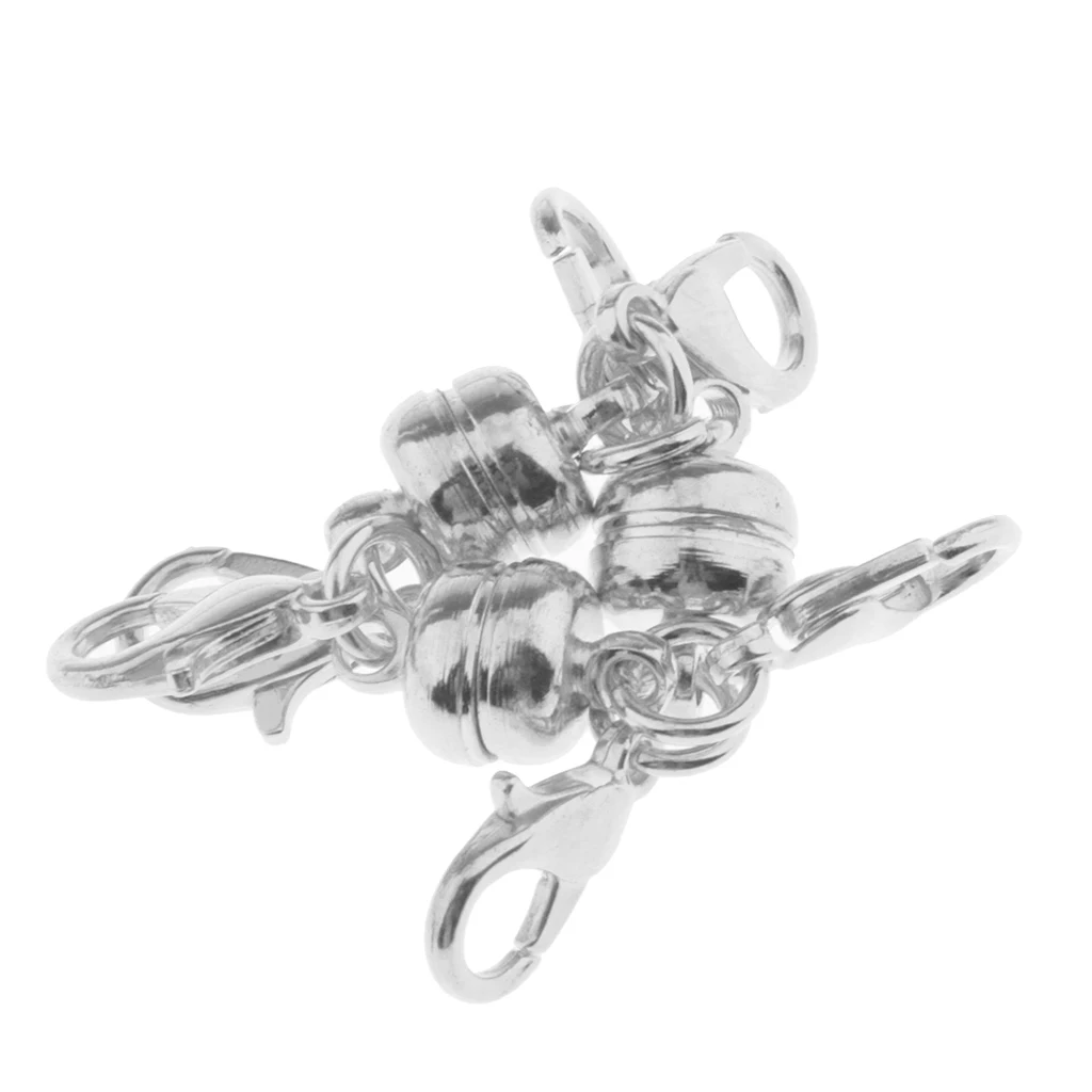 5 Piece Magic Magnetic Lobster Clasps Connector Findings for Jewelry Making Bracelet Necklace Design Repair Hooks