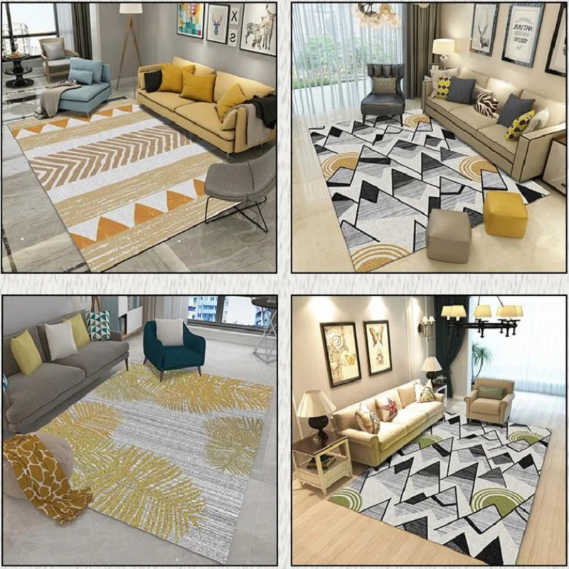 

Geometric Modern Carpets For Living Room Home Nordic Carpet Bedroom Bedside Blanket Area Rug Soft Room teppich Floor CE2037/o