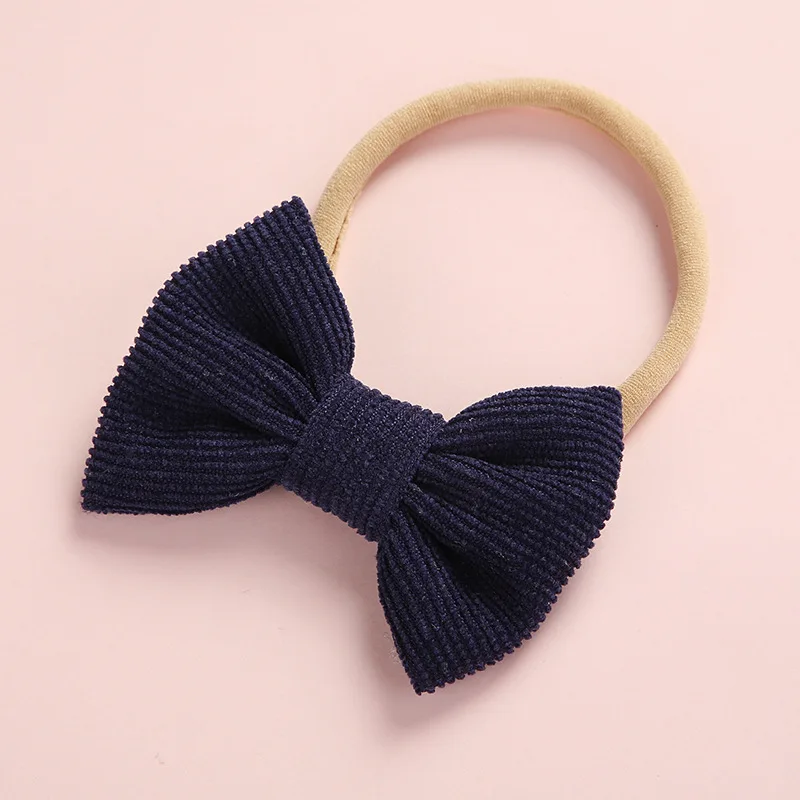 Baby Headband Bow Headbands For Girl Corduroy Head Band Thin Nylon Hairband Newborn Kids Toddler Hair Accessories Spring Summer baby accessories doll	 Baby Accessories