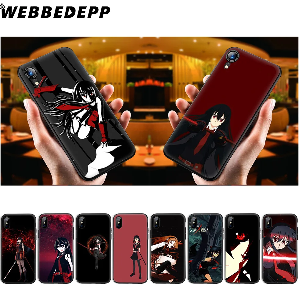 WEBBEDEPP Akame Ga Kill Anime Soft Silicone Case for iPhone 11 Pro Xr Xs Max X or 10 8 7 6 6S Plus 5 5S SE |