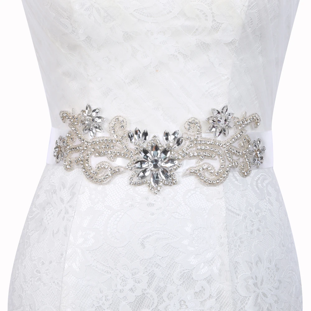 Inofinn WH21 кристалл свадебные аксессуары атласное свадебное платье пояс для невесты лента пояс-кушак Пояс для вечерних выпускных платьев