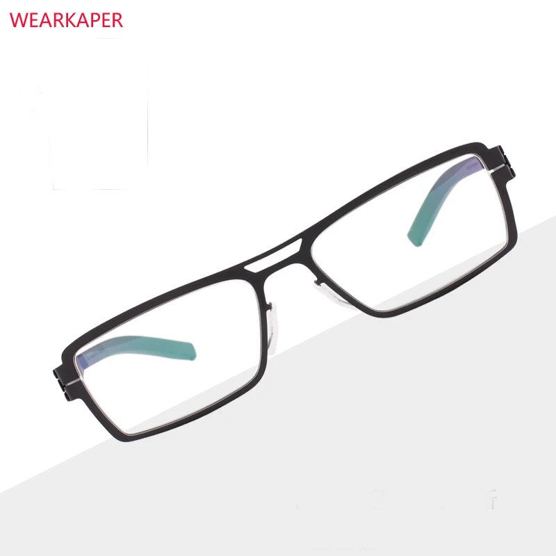

WEARKAPER IC Germany Unique No screw Design Eyeglasses Frames Ultra Light Ultra thin Men/women myopia spectacle frame