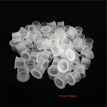 1000 шт./пакет Малый Размер 11 мм чернила татуировки Пластик чашки на плоской подошве Пластик Кепки татуировки Интимные аксессуары Accessoire де татуировки