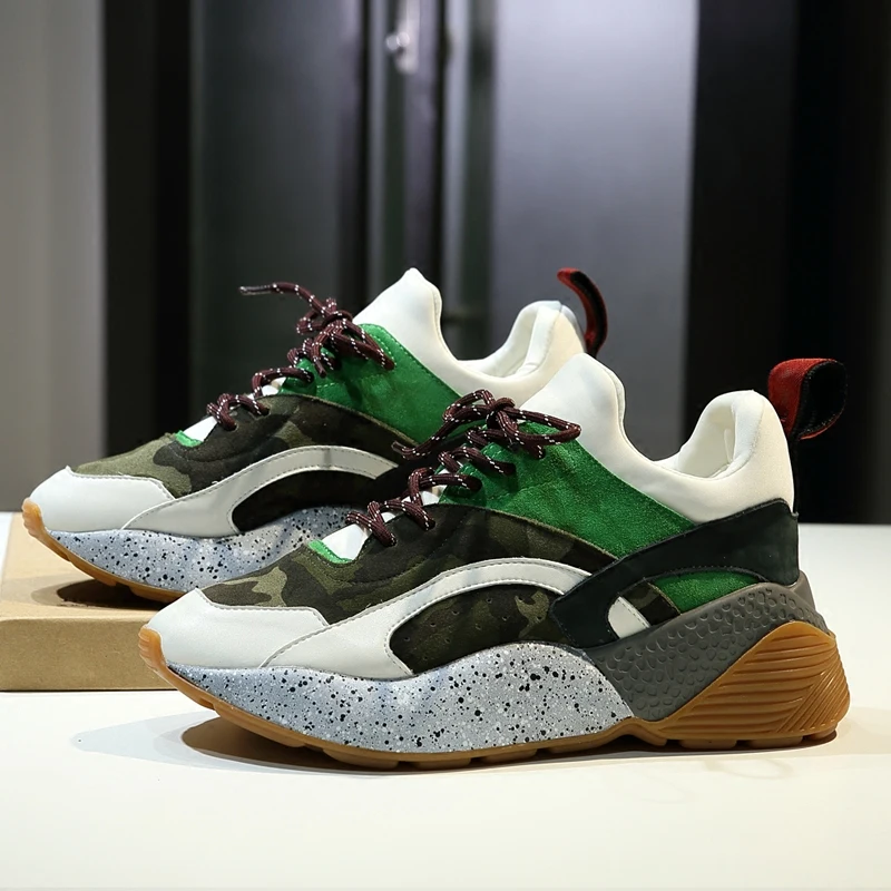 2018 Mujer Marca Diseñador as Sneakers Zapatos Pic Casual Frente Color Del De La Marea Moda Mujeres As Acogedor Encaje Mezclado Up Pic Exterior Plataforma ZxFXqrZ
