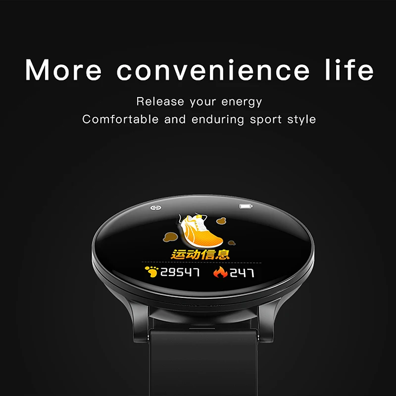  Cobrafly W8 smart watch blood pressure fitness tracker watch heart Rate Sleep Monitor Smart Sport W - 33046751957
