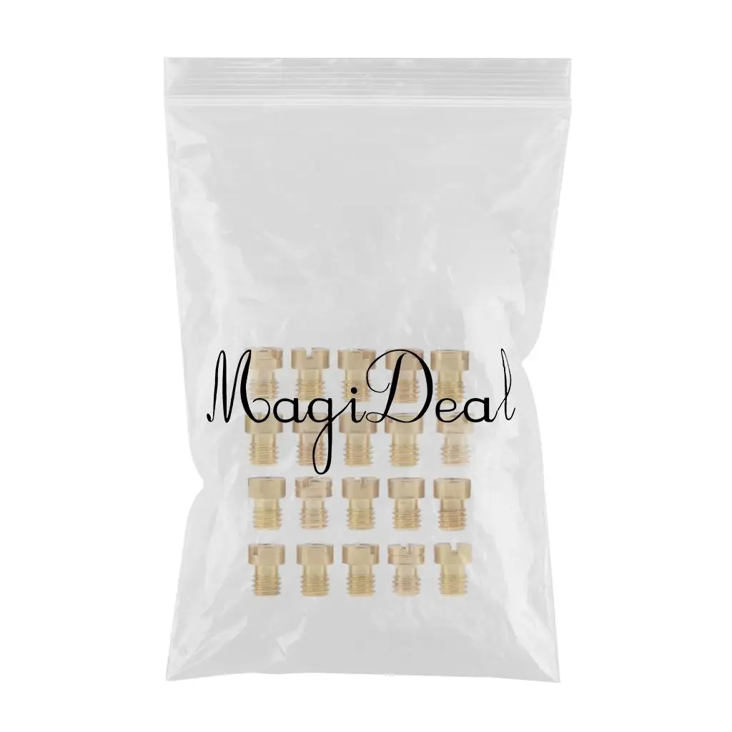 20pcs Carburetor Main Jet Kit for PWK Keihin 85 88 90 92 94 95..120 122 124 High Class Quality Copper Material