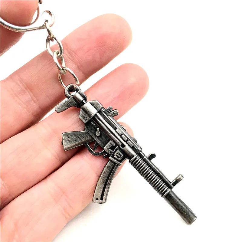 

2019 Weapon Keychains AK47 Gun Model 98K Sniper Rifle Key Chain for Men Souvenirs Gifts Car Keyring AWP Sniper Rifle Revolver