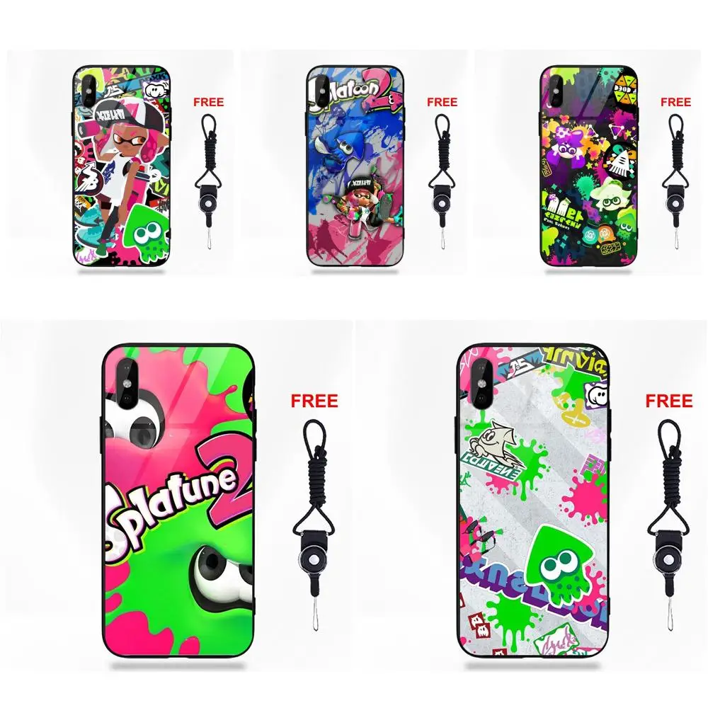 

Colorful Art Cartoon Splatoon 2 For Galaxy S8 S9 Plus For Redmi 5 Note 5A 6 Huawei Honor 7X P20 Lite Mate 10 Pro