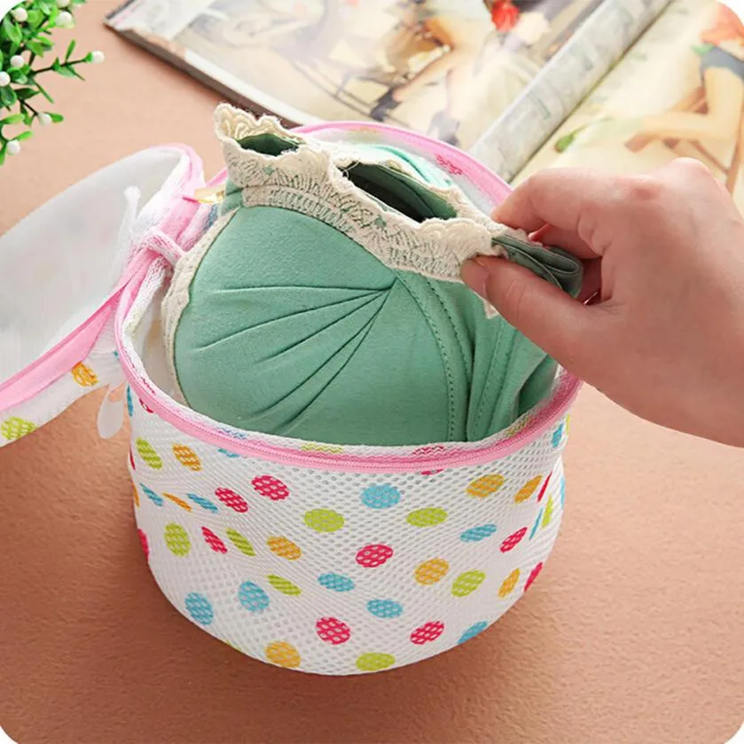 

5 Size Zippered Nylon Laundry Bags For Clothes Bra Socks Underwear Washing Machine Protection Net Mesh Bags Household Cleaning