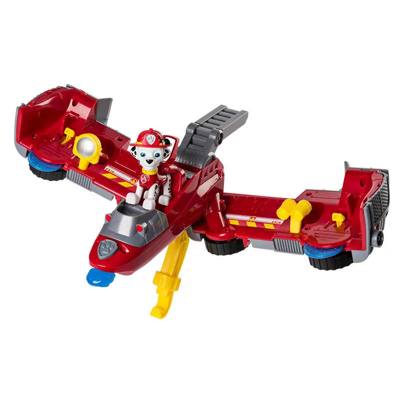 

Paw Patrol dog mashall Flip Fly Vehicle toys Can Have Fun With This 2-in-1 Vehicle Transforming From Bulldozer to a Jet Kids