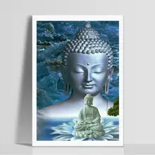 30x40 см Будда Полный Круглый алмаз живопись вышивка крест Stit0ch DIY Декор Украшение с изображением Будды Современная печать без рамы