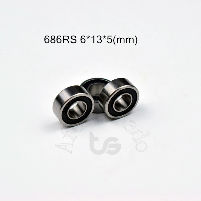 686RS 6*13*5 (мм) 10 штук Бесплатная доставка ABEC-5 подшипники резиновое запечатанное