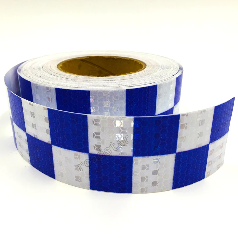5cm X 25m Traffic Multi Color Grid Design Conspicuity Reflective Safety Warning Tape Film Stickers Stripe for Truck 5cm X 25m Traffic Multi Color Grid Design Conspicuity Reflective Safety Warning Tape Film Stickers Stripe for Truck