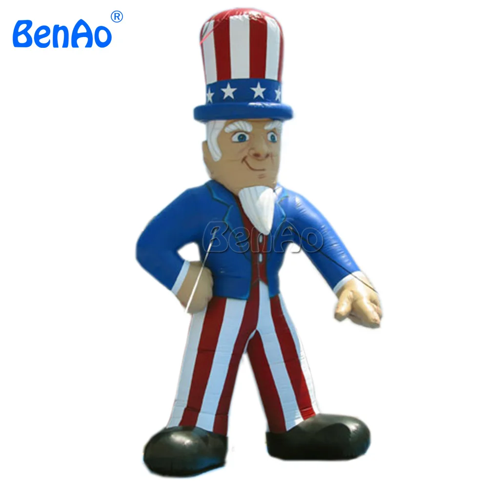 

AC096 DHL Free shipping 8m Strong oxford cloth Inflatable Uncle Sam cartoon/Giant inflatable uncle sam for promotion