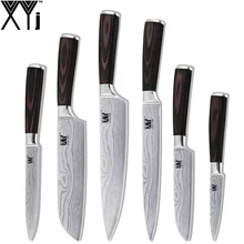 XYJ Brand Stainless Steel font b Knife b font 6 Pieces font b Knife b font