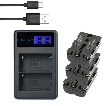 

3PC 2500mAh NP-FM500H NP FM500H Camera Battery+Charger F550 FM50 For SONY A57 A550 A65 A58 A99 A580 A77 A900 A560 A450 A200 A300