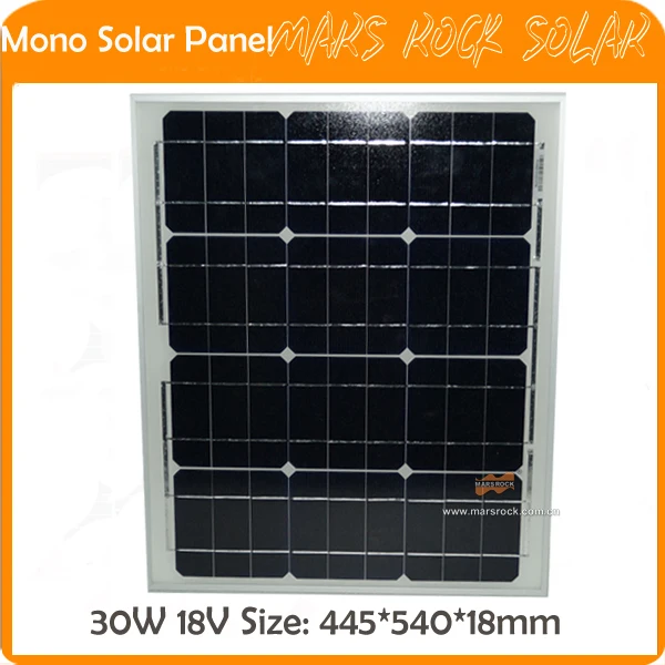 

30W 18V PV Mono Small Solar Panel with Frame certificated by CE,TUV,RoHS,UL