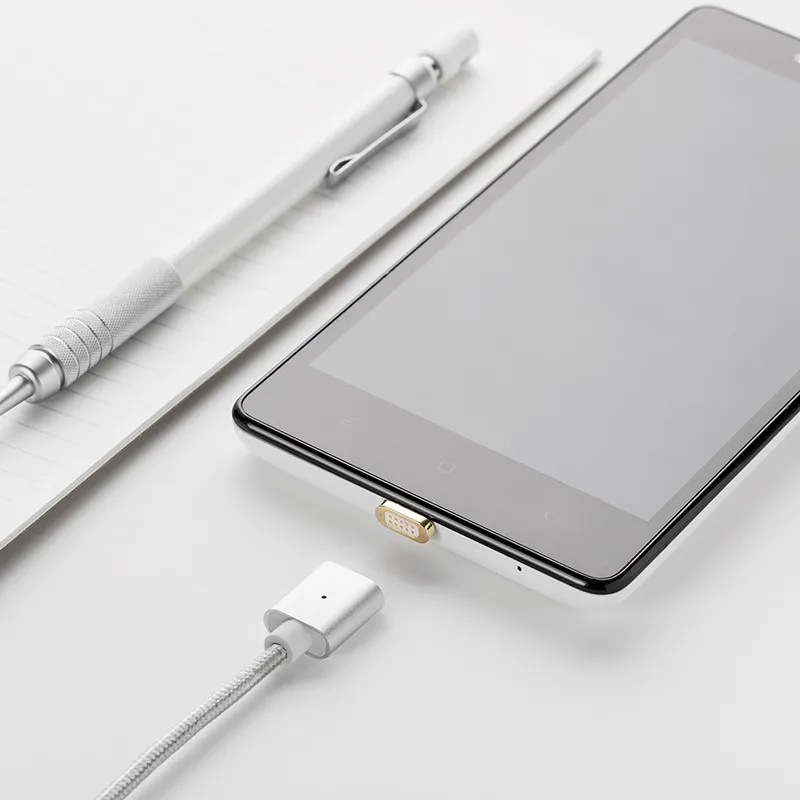 Нейлоновый Плетеный магнитный разъем Micro USB зарядный Дата кабель Синхронизация и зарядка для устройств Android