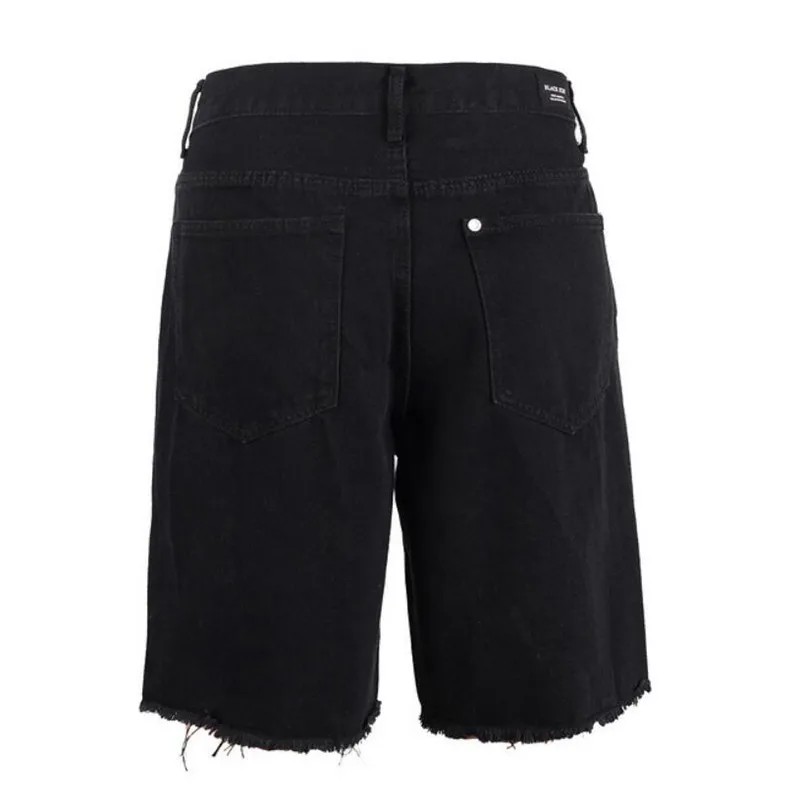 MORUANCLE Для мужчин марка NEW FASHION Hi Street уничтожены Короткие Джинсы Loose Fit рваные шорты из денима для мальчиков с отверстиями мешковатые
