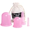 4pcs Silicone Facial Massage Cupping Set Vacuum Body Massager Cup Ventouse Anti Cellulite Therapy Face Suction Cups Kit Gift Bag 1