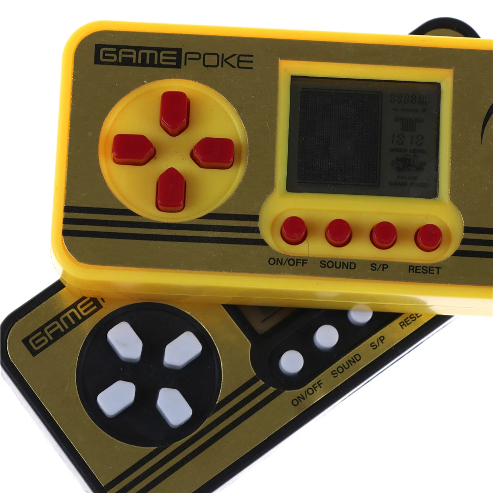 Ретро Классическая игровая консоль загадка развивающие игрушки детство тетрис портативные игровые плееры электронные игры игрушки в комплекте батарея