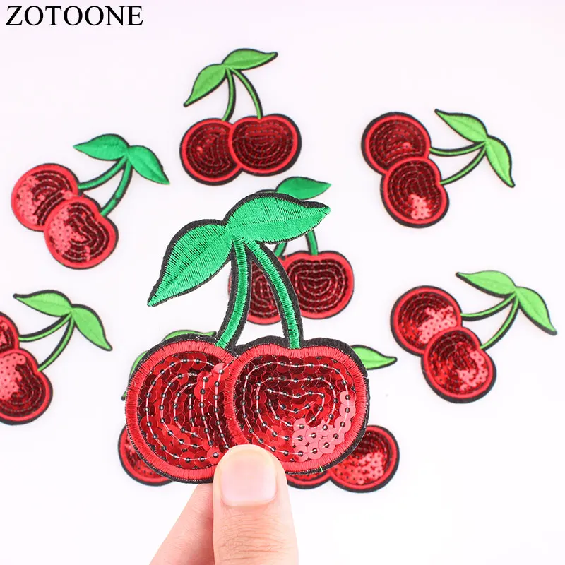 ZOTOONE 10 шт. нашивки с вишней комплект детской одежды для девочек Мультяшные