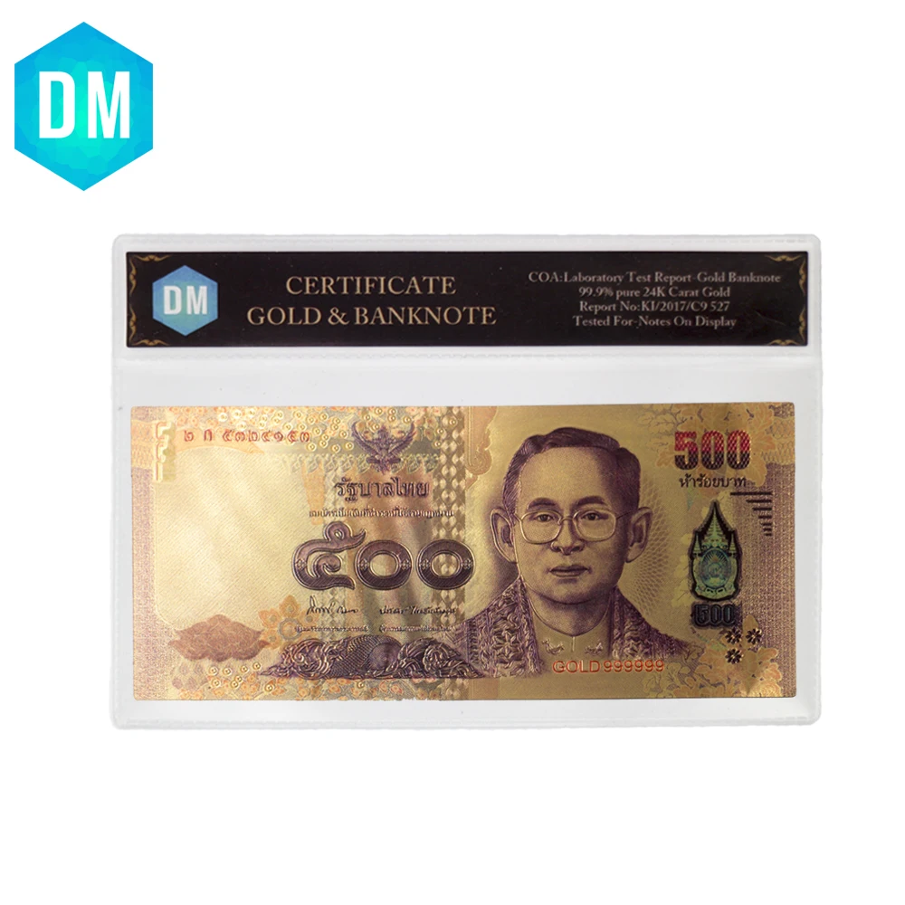 Таиланд 1000 24 k золото банкнота редкая 999,9 Золотая фольга 1000 Baht поддельные деньги праздник подарок цвет банкнота подарки для клиентов - Цвет: style 2