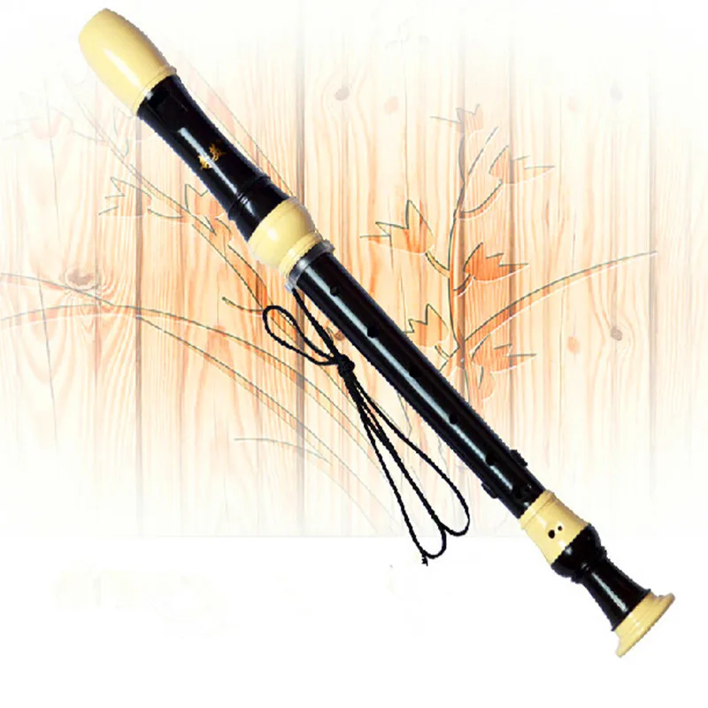 QIMEI Alto Recorder Flutes F Key 8 Holes Baroque Clarinet Musical Instrument Professional Chinese Vertical Flutes