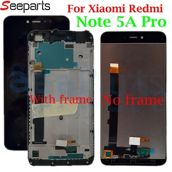 

100% Test For Xiaomi Redmi Note 5A Pro LCD Display Touch Screen Digitizer Assembly + frame Replacement For xiaomi Note 5a Pro