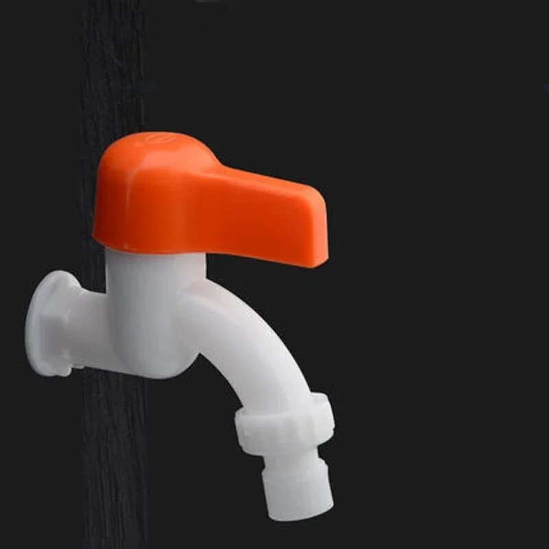 

Cheap 4 Points / 6 Points Single cold faucet durable plastic faucet for washing machine Outdoor Garden