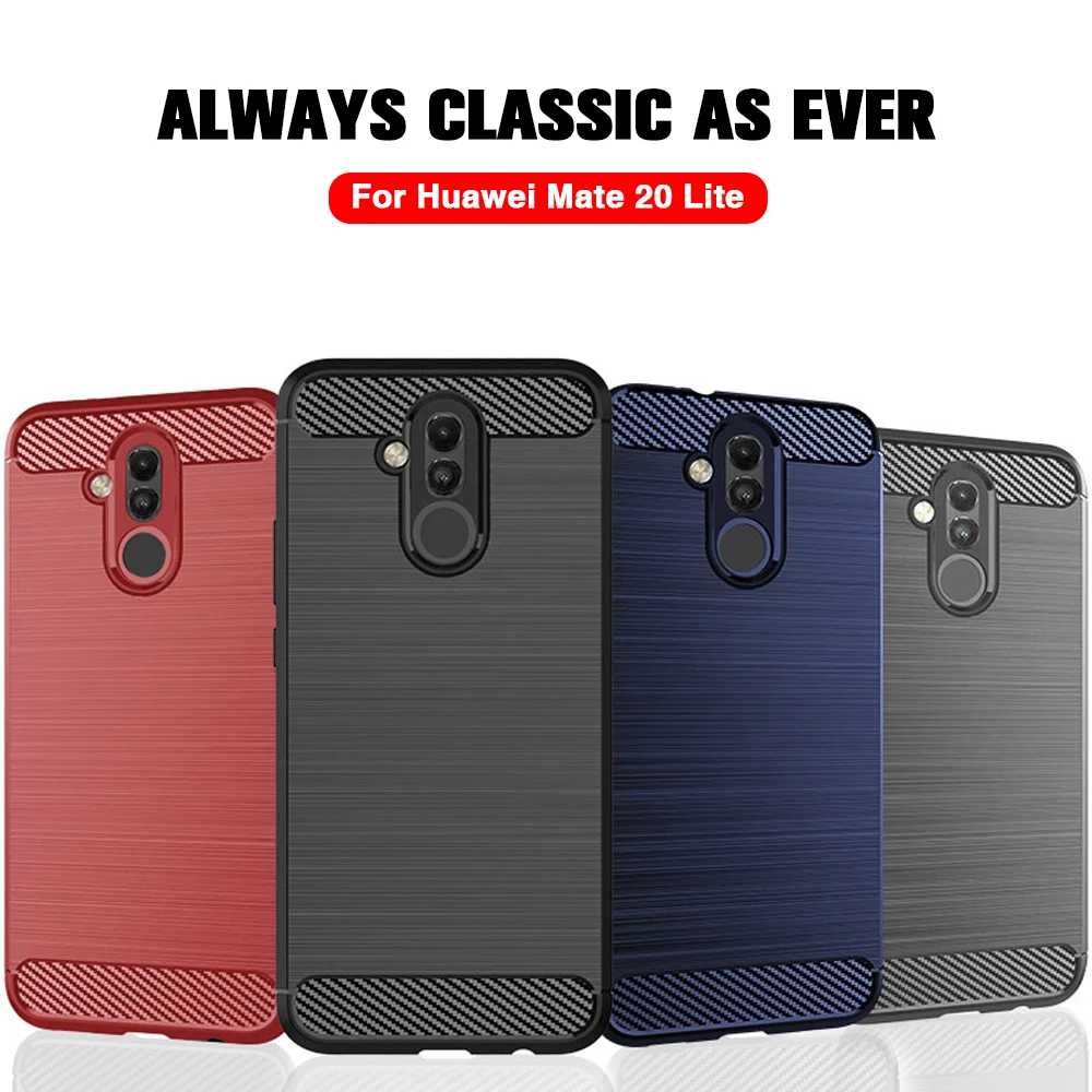 Чехол для Huawei Mate 20 Lite чехол из углеродного волокна 20X30 Pro Honor 8X 8A 8C 10 роскошный