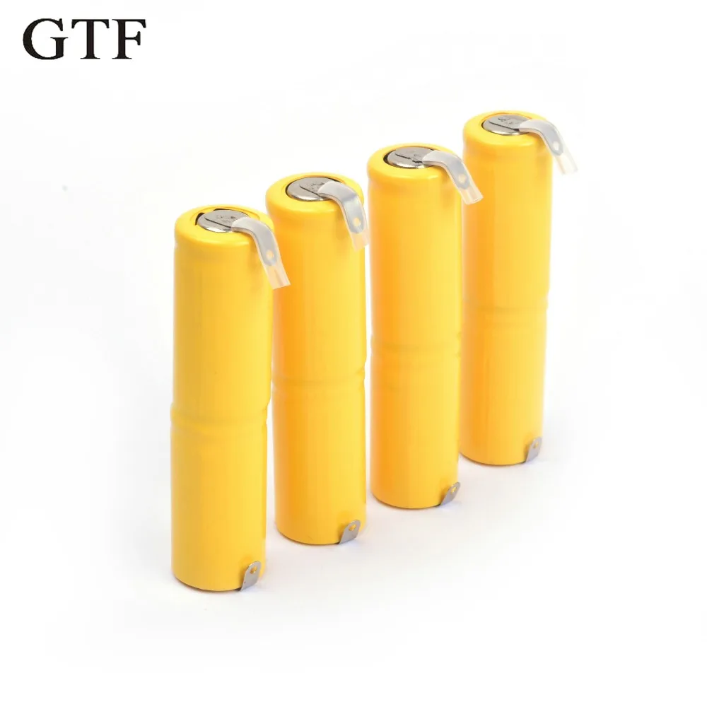 

GTF 4pcs rechargeable battery 2/3AA 2.4V battery pack Nickel-cadmium rechargeable battery AA battery For RC Toy shaver LED light