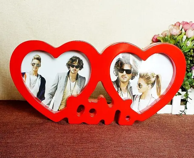 Heart Shape Photoes Frame Love Couple Picture Frame Wedding Photo Frame